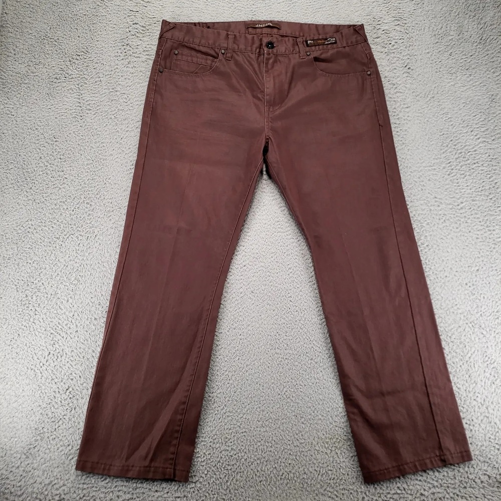 JNCO 85 Pants‎ Mens 36x32 Brown Crown Brand 198five Skater Y2K 90s Logo